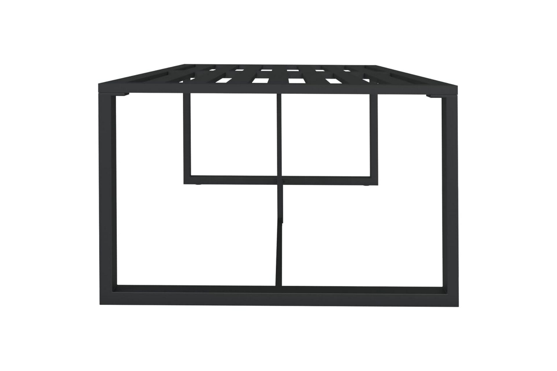 Utendørs spisebord antrasitt 120x60x66 cm aluminium - Antrasittgrå - Hagemøbler - Hagebord - Spisebord ute
