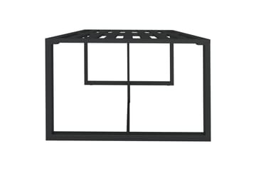 Utendørs spisebord antrasitt 120x60x66 cm aluminium - Antrasittgrå - Hagemøbler - Hagebord - Spisebord ute