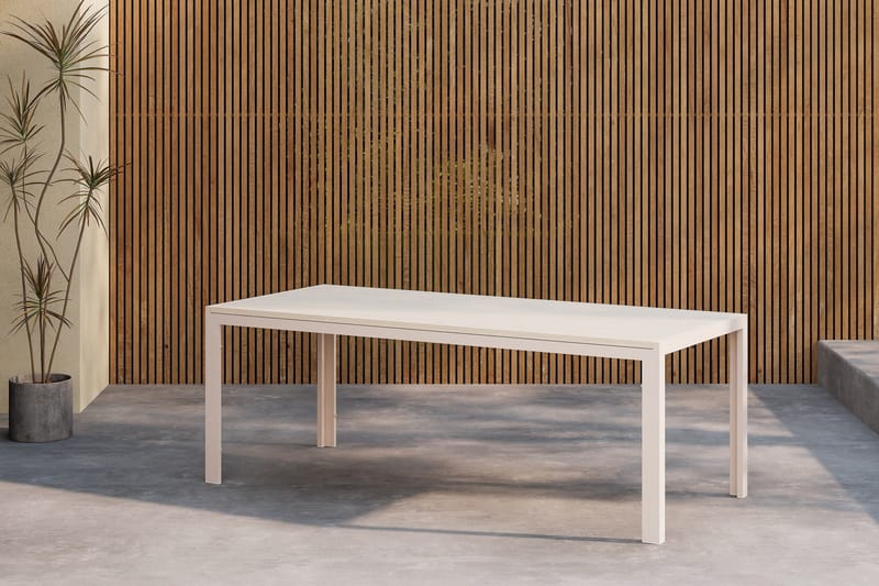 Utendørs spisebord Venture Home Break spisebord 74 x 205 x 90 – beige / beige Beige - Hagemøbler - Hagebord - Spisebord ute