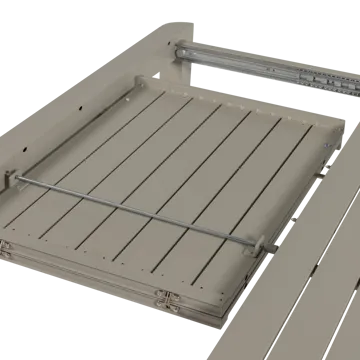Uttrekkbart spisebord Ovara 150 cm utendørs - Sand - Hagemøbler - Hagebord - Spisebord ute