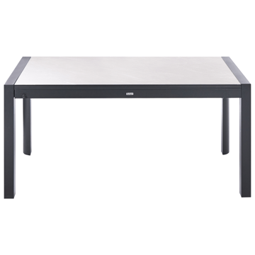 Uttrekkbart spisebord utendørs Binasco 160/220 cm - Beige/svart - Hagemøbler - Hagebord - Spisebord ute