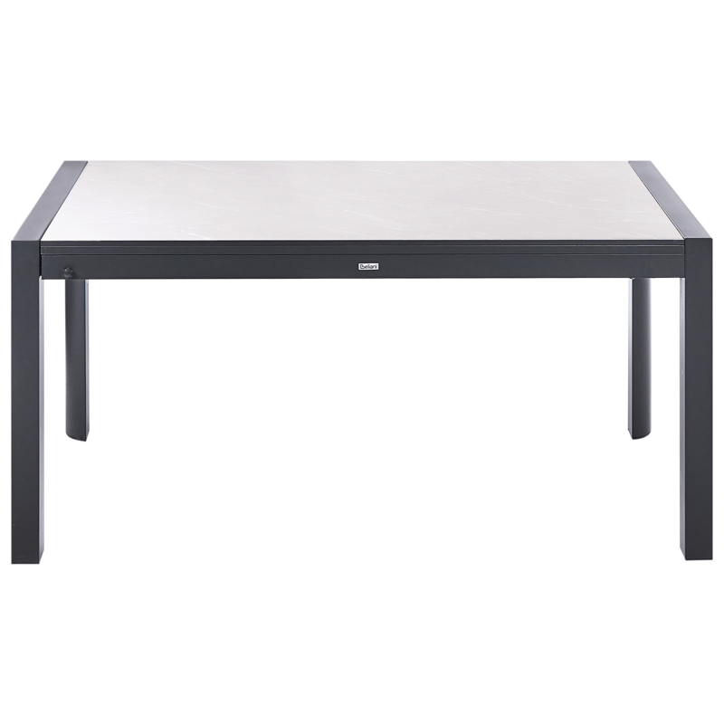 Uttrekkbart spisebord utendørs Binasco 160/220 cm - Beige/svart - Hagemøbler - Hagebord - Spisebord ute