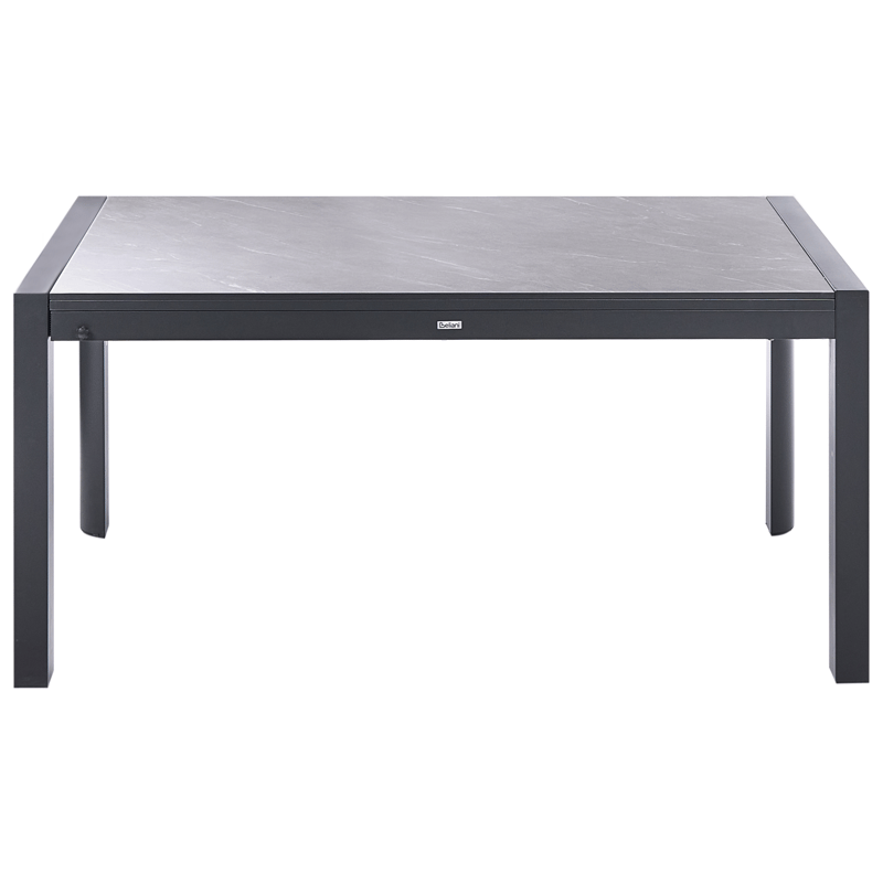 Uttrekkbart spisebord utendørs Binasco 90x160/220 cm - Grå/Svart - Hagemøbler - Hagebord - Spisebord ute