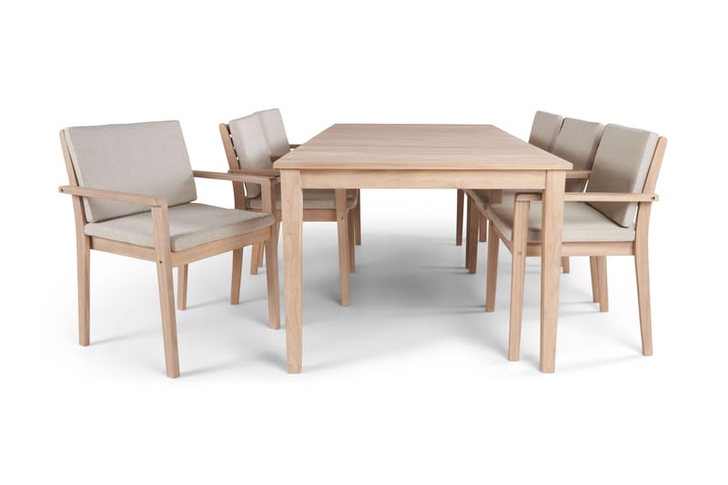 Wagnera Spisebord 206 cm - Beige - Hagemøbler - Hagebord - Spisebord ute