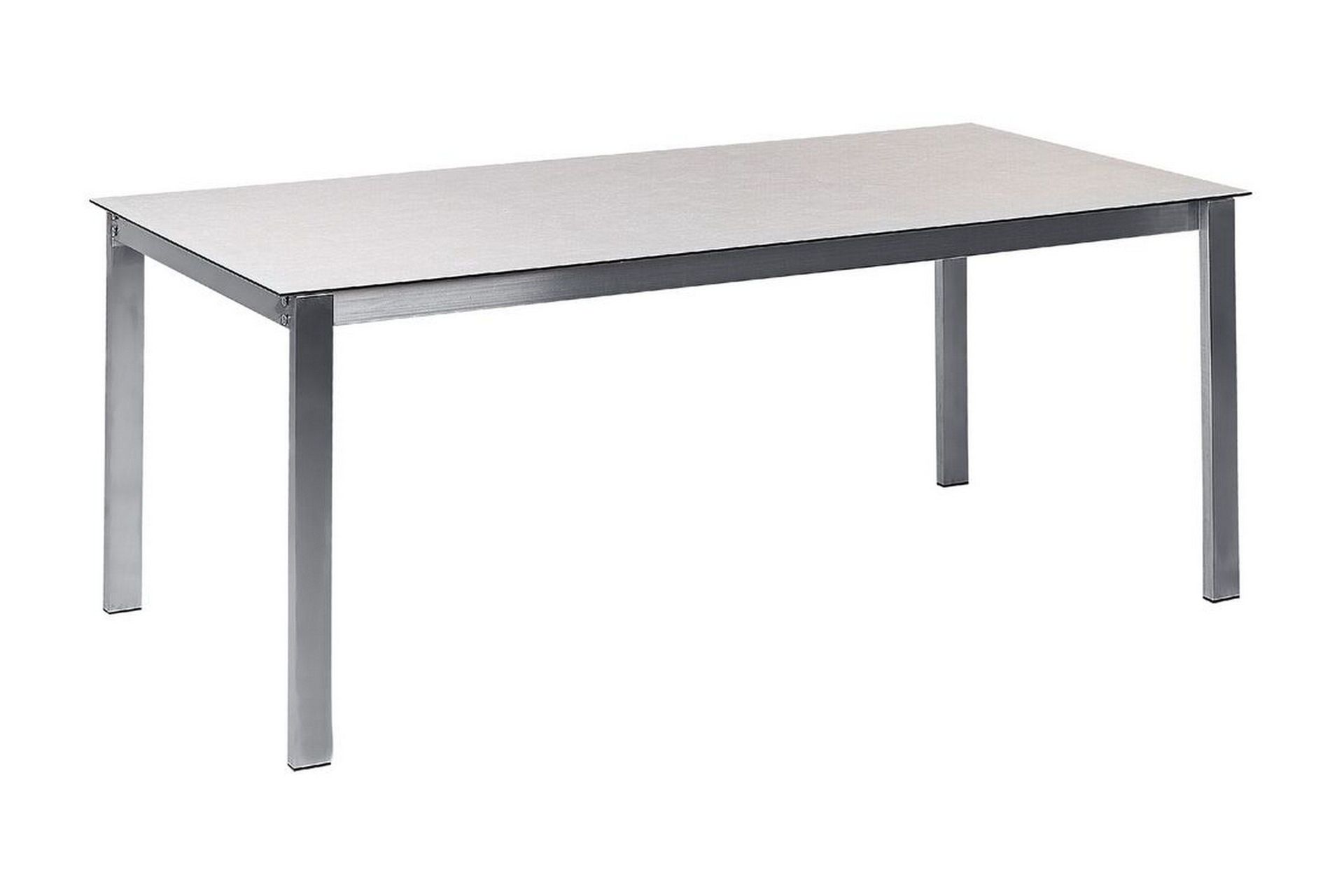 Zervo Spisebord 180x90 cm - Hvit/Sølv