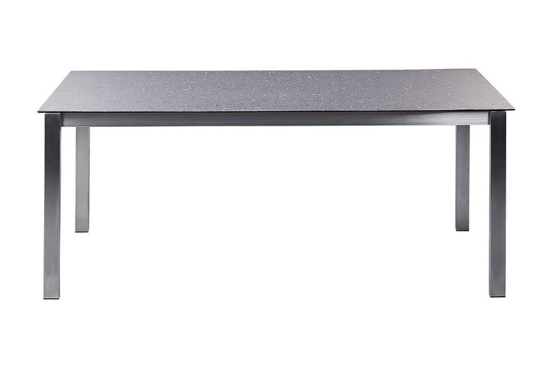 Zervo Spisebord 180x90 cm - Svart/Sølv - Hagemøbler - Hagebord - Spisebord ute