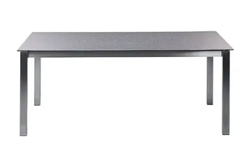 Zervo Spisebord 180x90 cm - Svart/Sølv - Hagemøbler - Hagebord - Spisebord ute