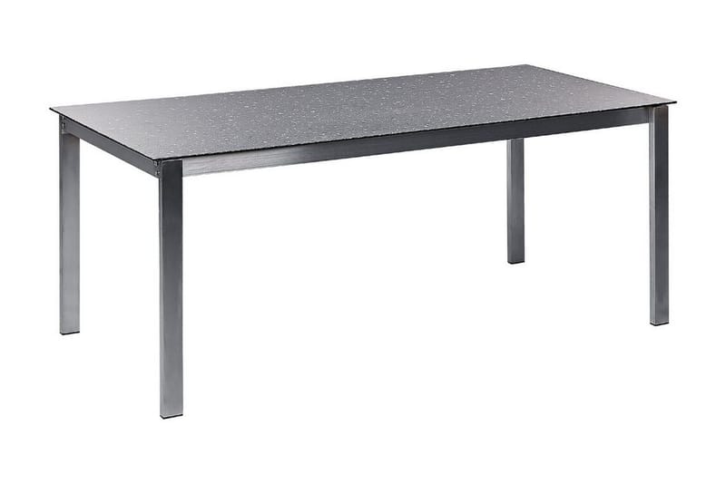 Zervo Spisebord 180x90 cm, Svart/Sølv