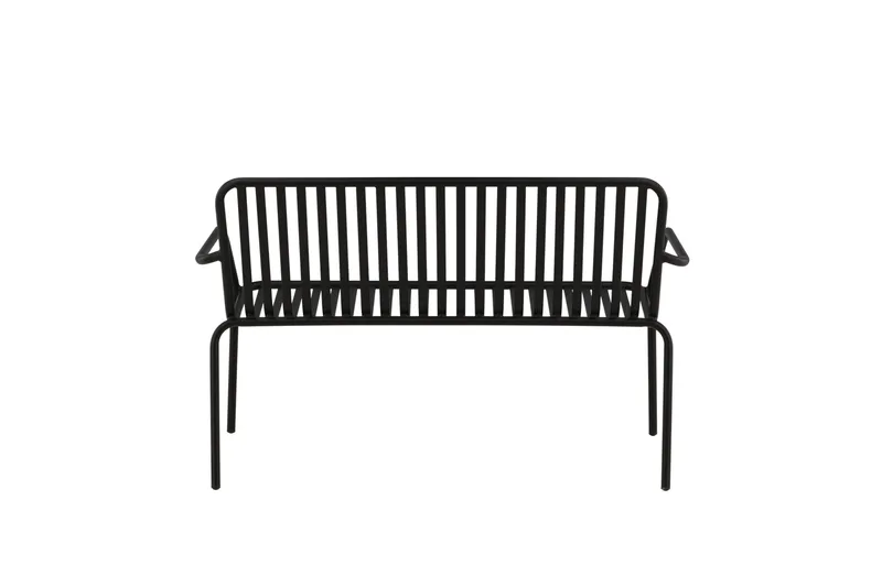 Peking Utebenk - Svart - Hagemøbler - Utesofa - Benker
