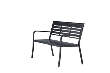 Elvas Utebenk - Svart - Hagemøbler - Utesofa - Benker