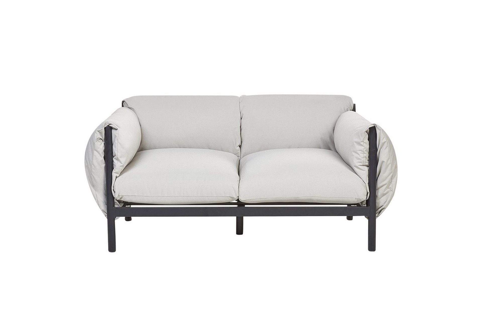 2-sitssoffa Beliani Esperia Grey, Black -