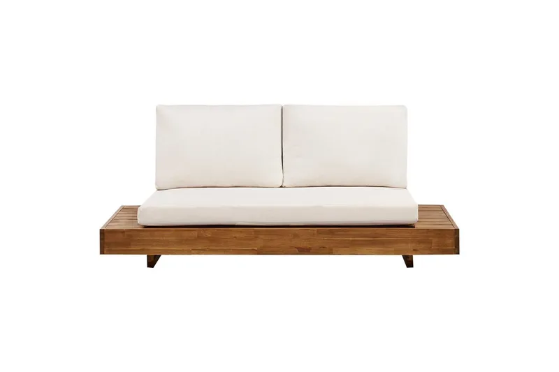 2-sitssoffa Beliani Marettimo Light wood, White, undefined