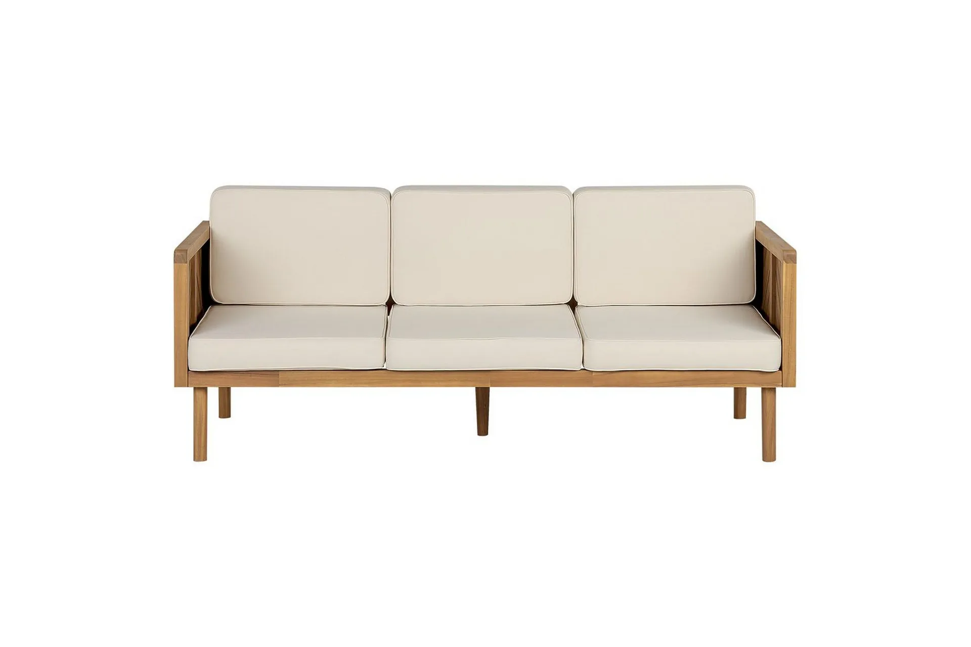 3-sitssoffa Beliani Baratti Light wood\|\|Beige -