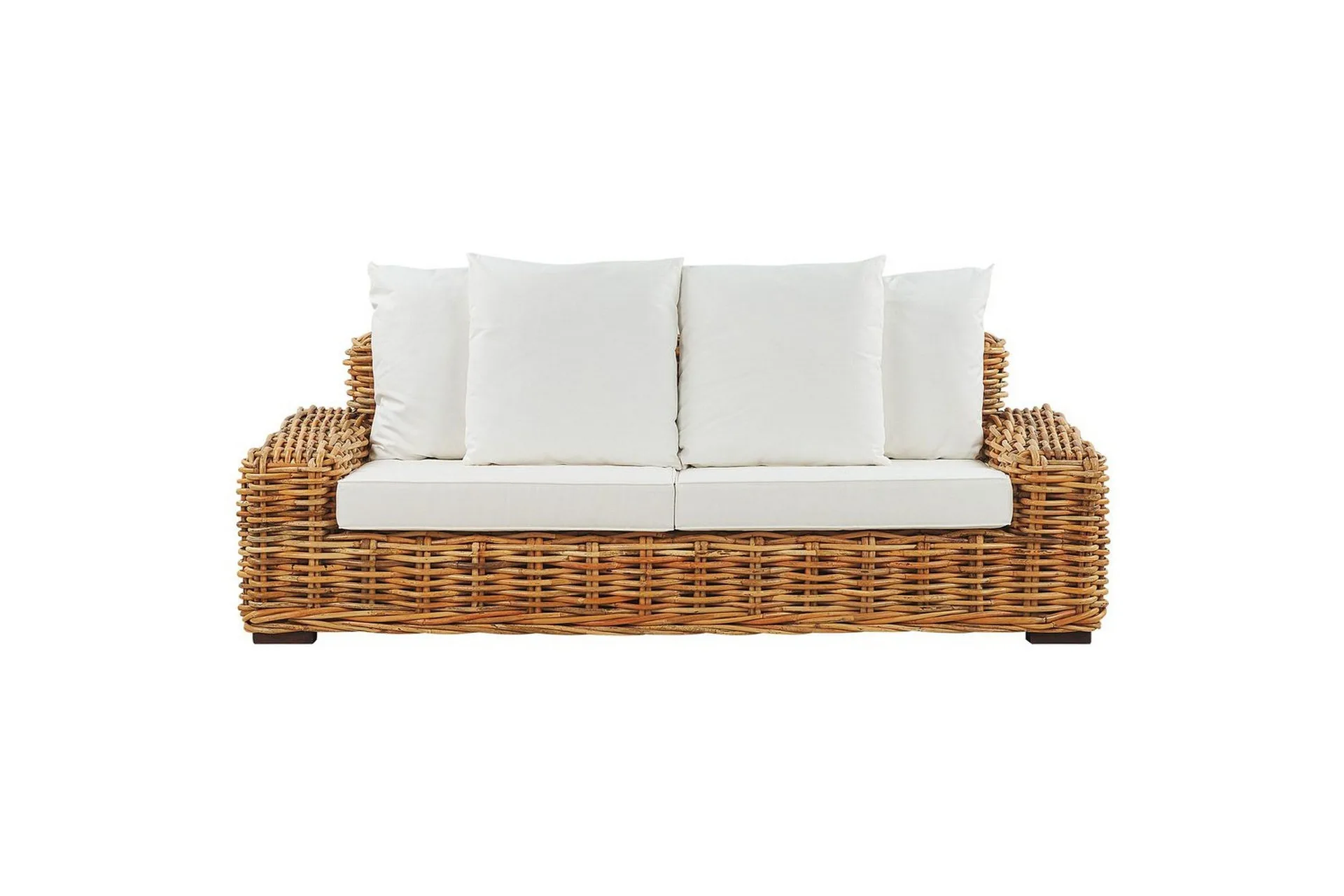 3-sitssoffa Beliani Forli Natural\|\|Beige\|\|White -