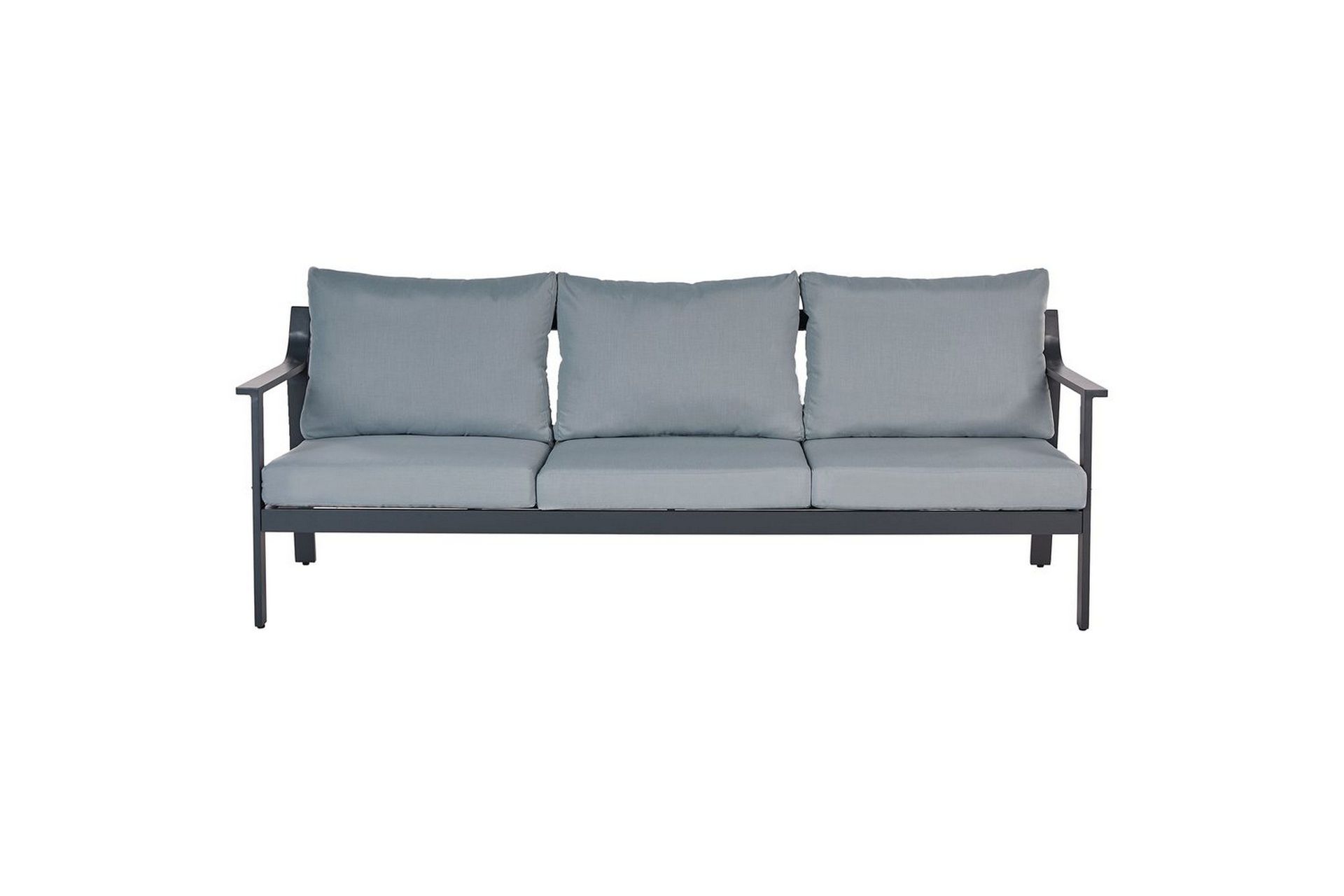 3-sitssoffa Beliani Kiato Grå/svart Grey\|\|Black -