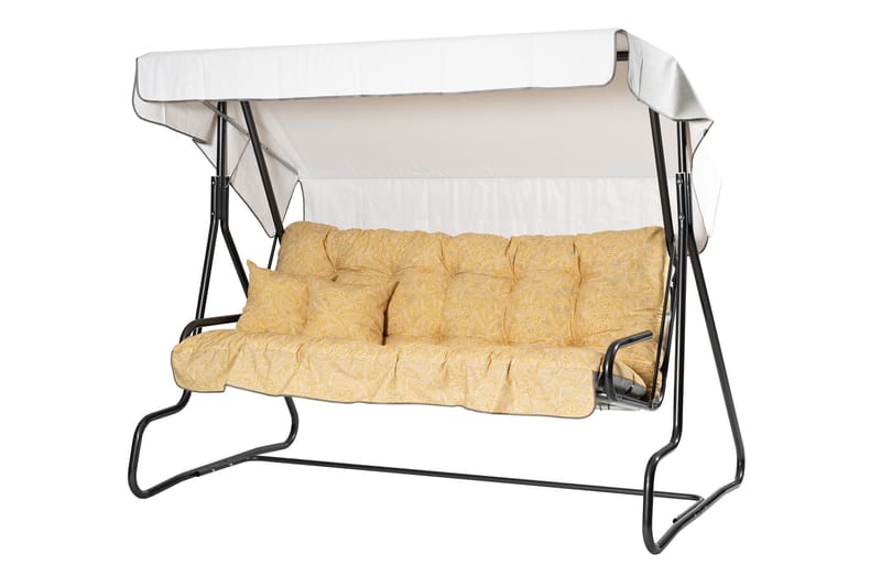 Adhira Komplett Hengekøye 196 cm, Grå/Gul