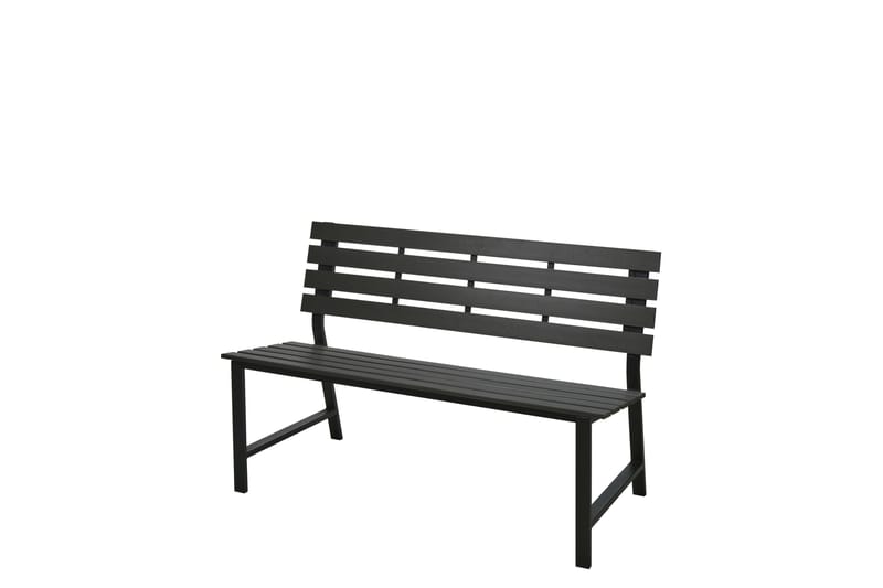 Alamin Utendørsbenk 124 cm - Grå - Hagemøbler - Utesofa - Benker