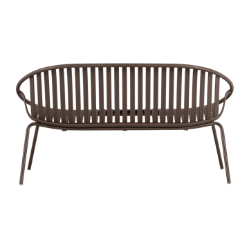 Benk Bruce 134 cm utendørs - Lilla/Brun - Hagemøbler - Utesofa - Benker