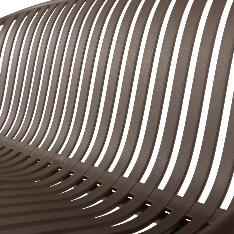 Benk Bruce 134 cm utendørs - Lilla/Brun - Hagemøbler - Utesofa - Benker