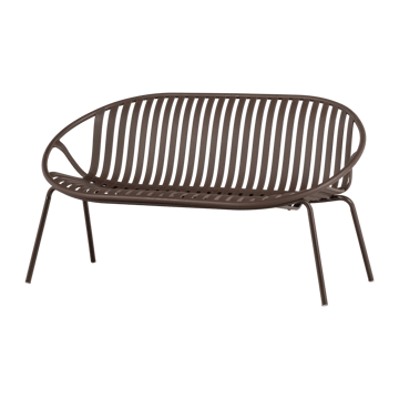 Benk Bruce 134 cm utendørs - Lilla/Brun - Hagemøbler - Utesofa - Benker