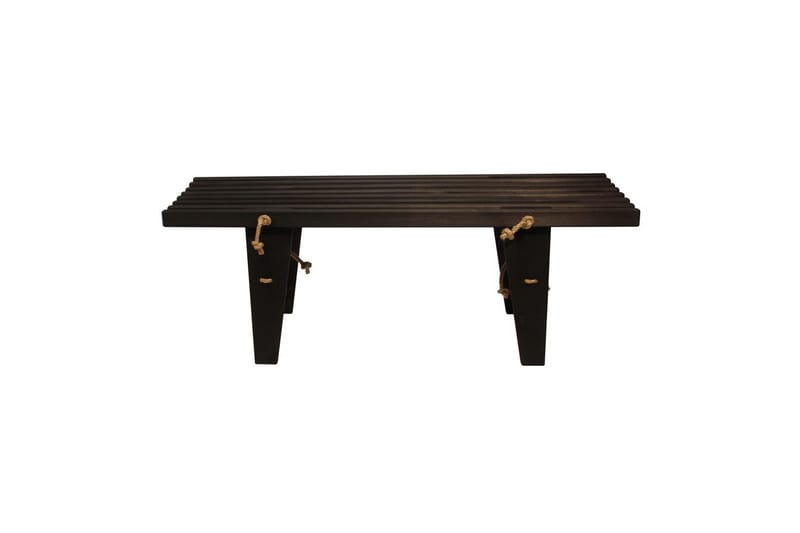 Benke EcoFurn Ecobenk 120 cm Furu Svart Oljet - Furu Svart Oljet - Hagemøbler - Utesofa - Benker