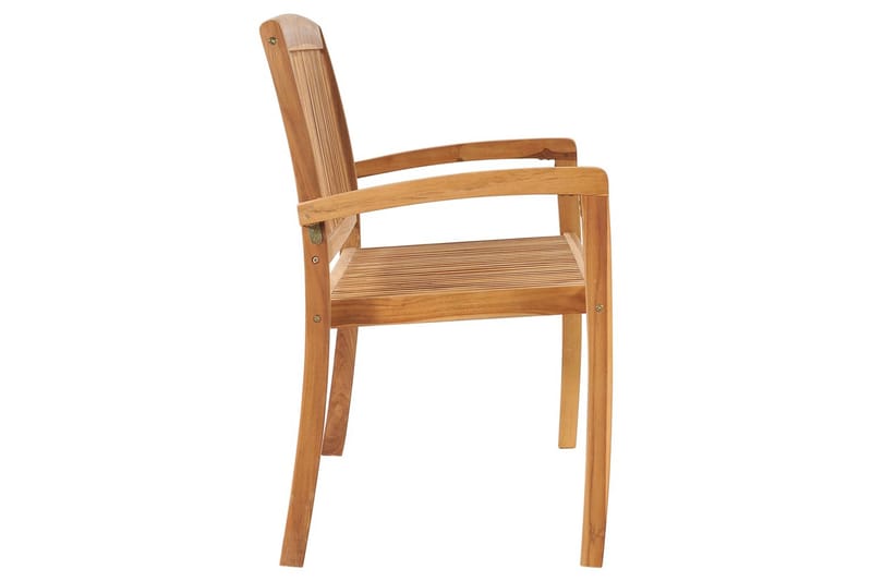 2-seters hagebenk stablebar 128,5 cm heltre teak - Hagemøbler - Utesofa - Benker