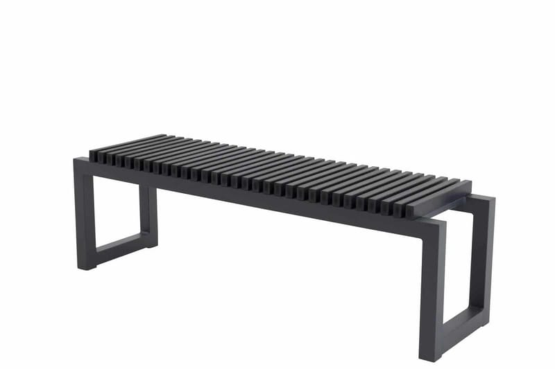 Athena benk utendørs 140 cm svart - Svart - Hagemøbler - Utesofa - Benker
