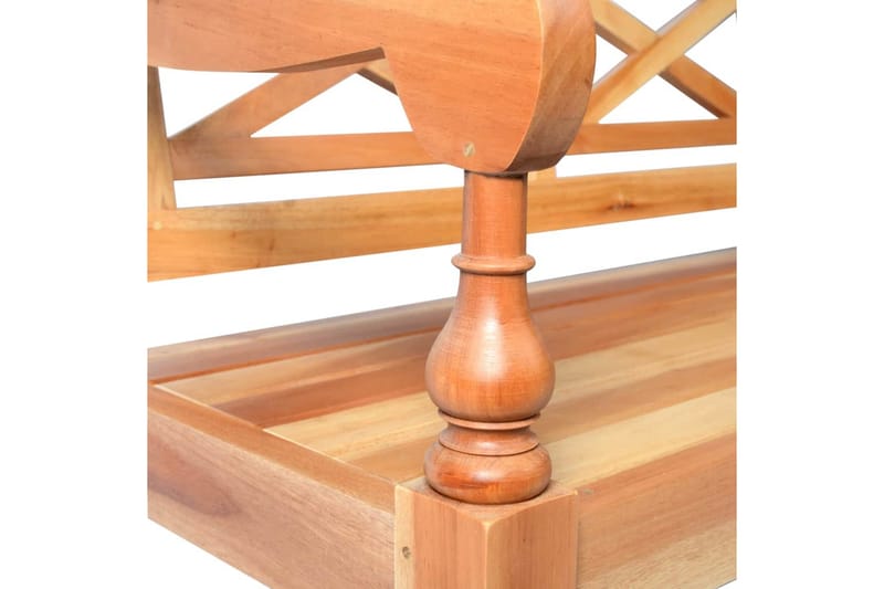 Bataviabenk 98 cm heltre mahogni lysebrun - Hagemøbler - Utesofa - Benker