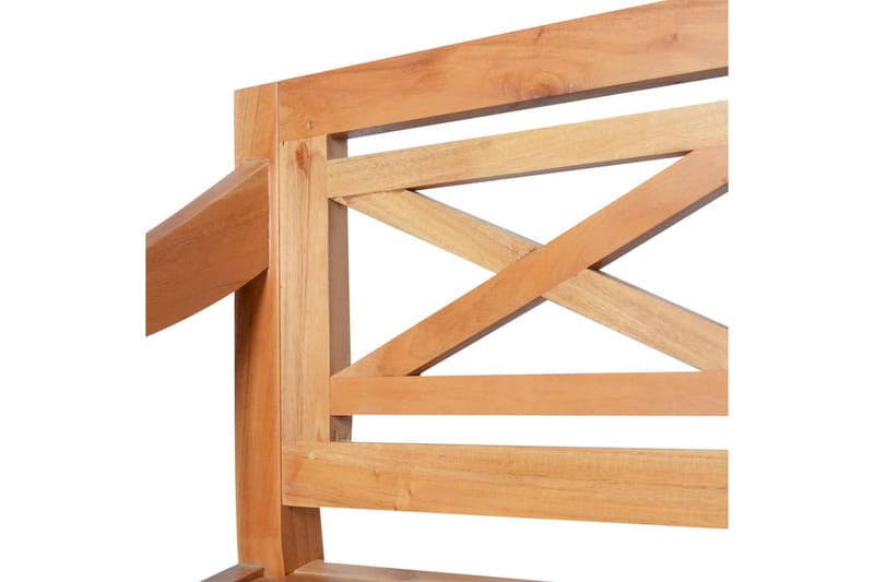 Bataviabenk 98 cm heltre mahogni lysebrun - Hagemøbler - Utesofa - Benker