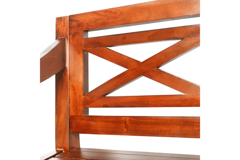 Bataviabenk 98 cm heltre mahogni mørkebrun - Hagemøbler - Utesofa - Benker