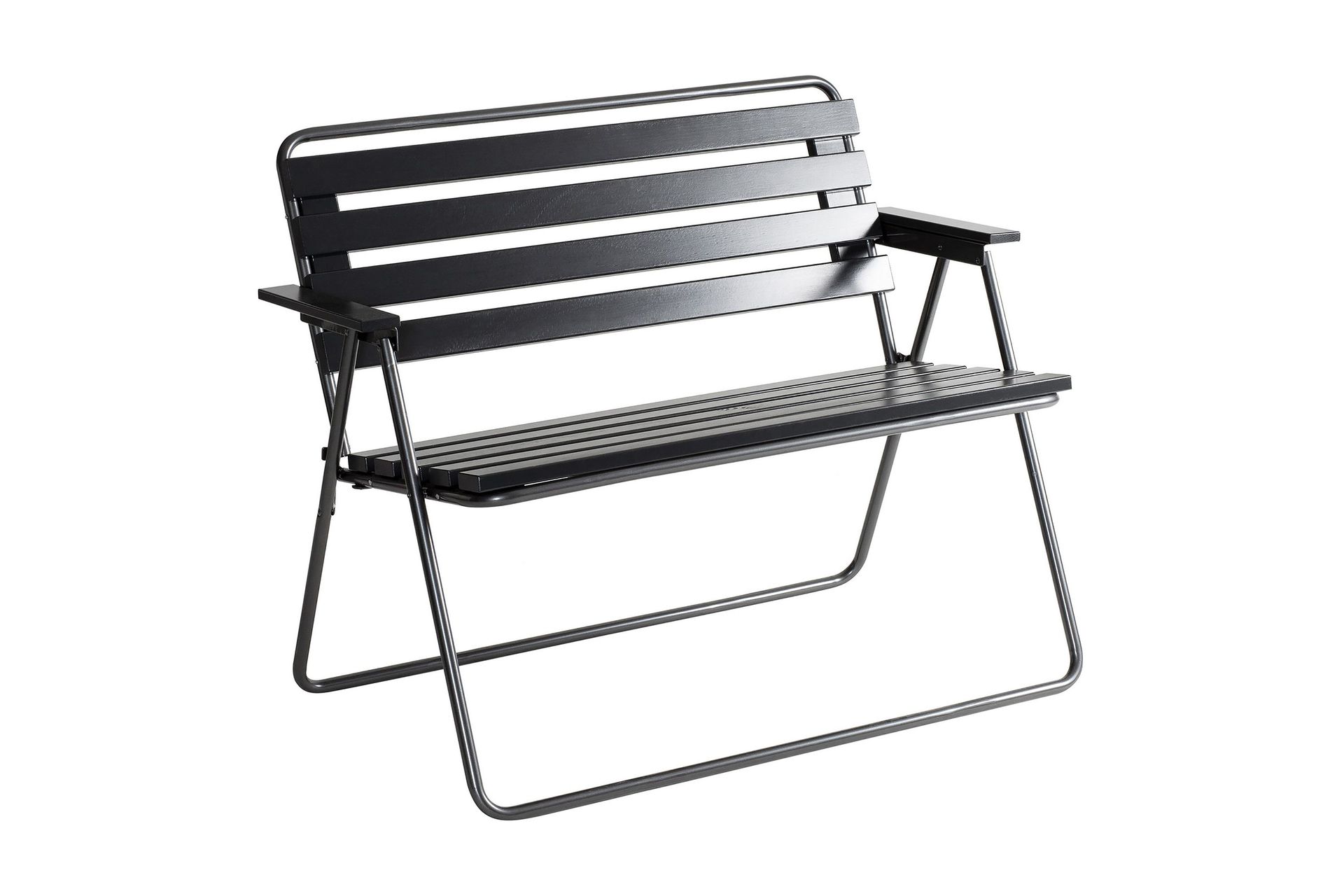 Benk Retro 322, 2-pers. Svart/Grå - Varax