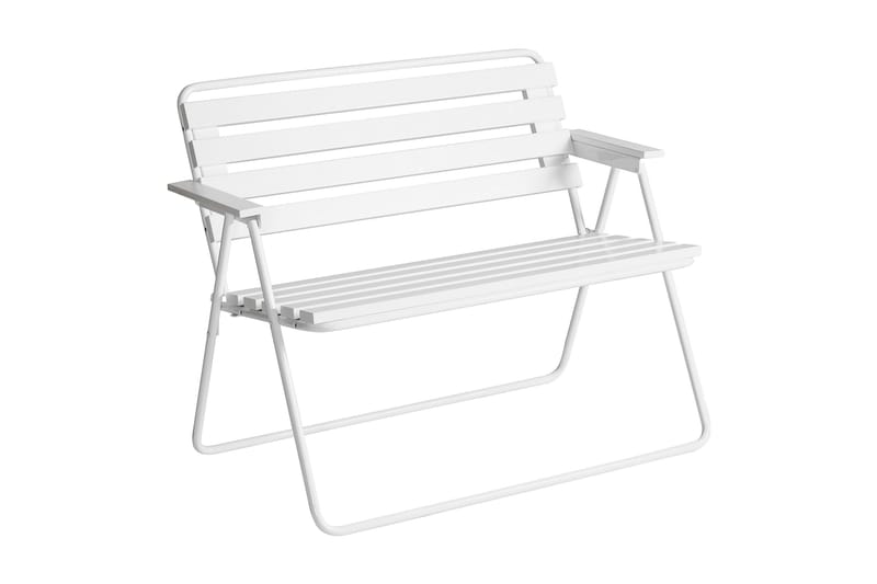 Benk Retro 322 2-pers. Hvit - Varax - Hagemøbler - Utesofa - Benker