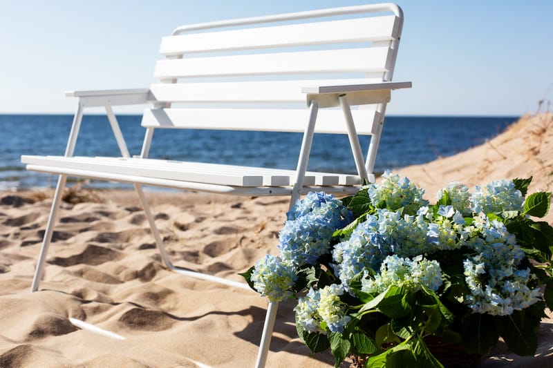 Benk Retro 322 2-pers. Hvit - Varax - Hagemøbler - Utesofa - Benker