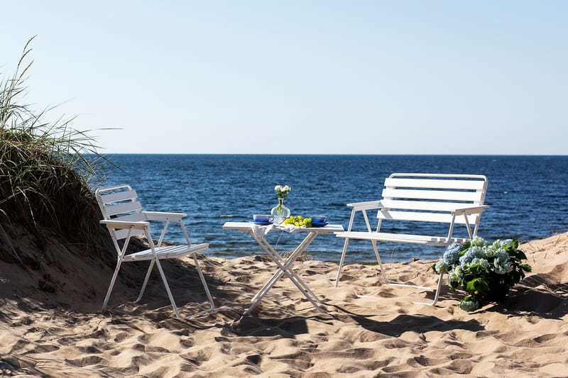 Benk Retro 322 2-pers. Hvit - Varax - Hagemøbler - Utesofa - Benker