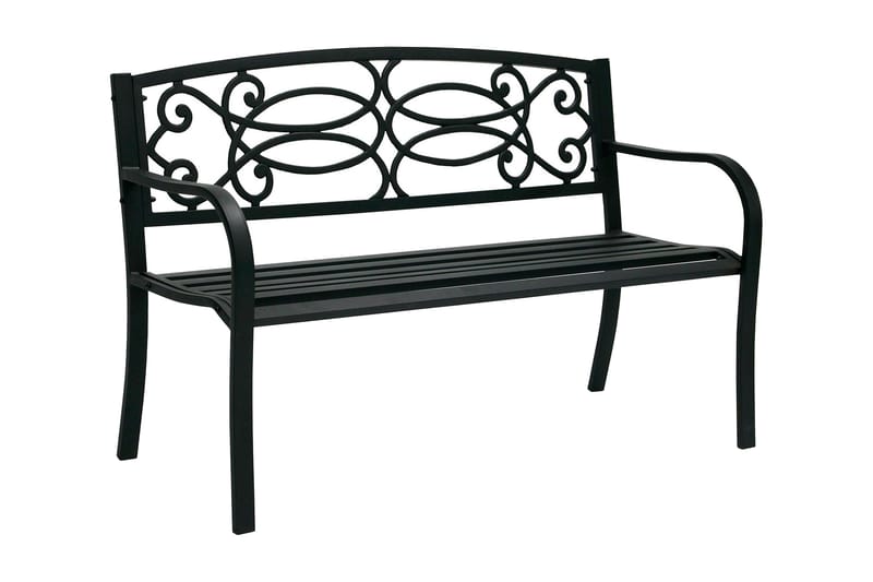 Benk VERDE 128x59xH85cm svart - Hagemøbler - Utesofa - Benker