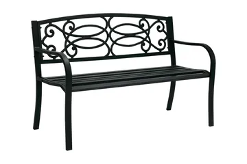 Benk VERDE 128x59xH85cm svart - Hagemøbler - Utesofa - Benker