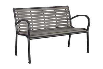 Benk VIOLA 120x59xH80cm grå - Hagemøbler - Utesofa - Benker