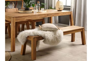 Coteto 3-seters Sittebenk 160 cm - Akasie - Hagemøbler - Utesofa - Benker