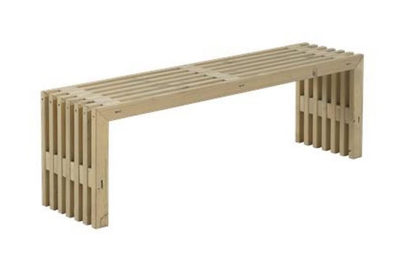 Design Rustikk Benk av Terrassebord 138x36x45 cm - Drivvedsfarget - Benker