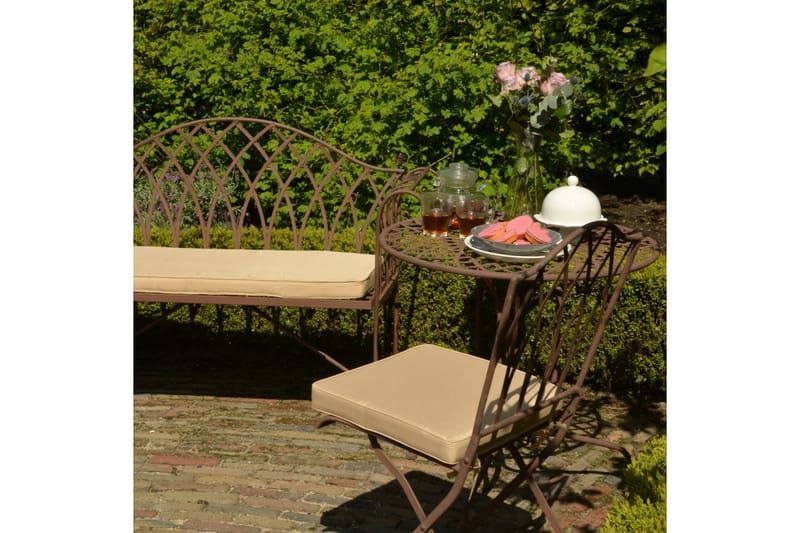 Esschert Design Hagebenk i gammel engelsk stil metall - Hagemøbler - Utesofa - Benker