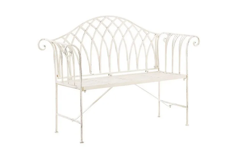 Estadilla Hagebenk - Hvit - Hagemøbler - Utesofa - Benker