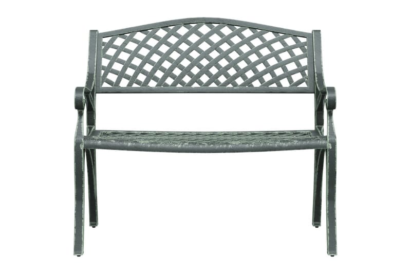 Hagebenk 102 cm støpt aluminium grønn - grønn - Hagemøbler - Utesofa - Benker