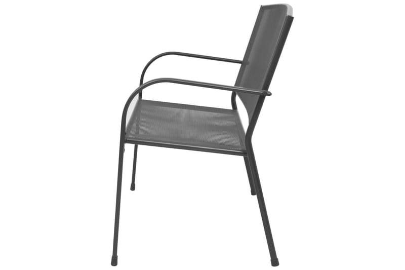 Hagebenk 108 cm stål og netting antrasitt - Grå - Hagemøbler - Utesofa - Benker