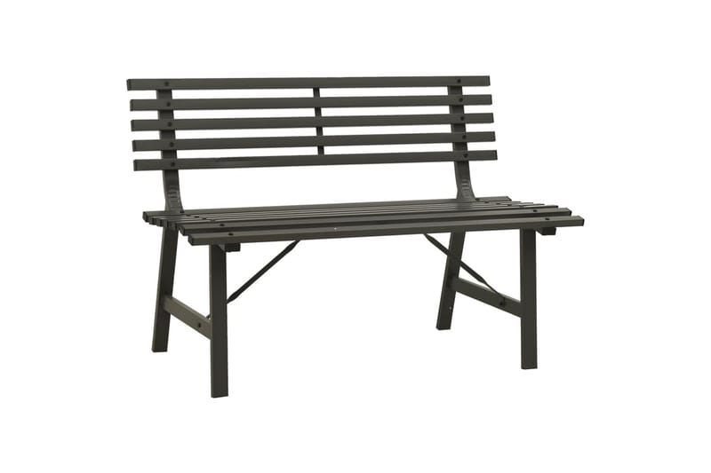 Hagebenk 110 cm stål svart - Svart - Hagemøbler - Utesofa - Benker