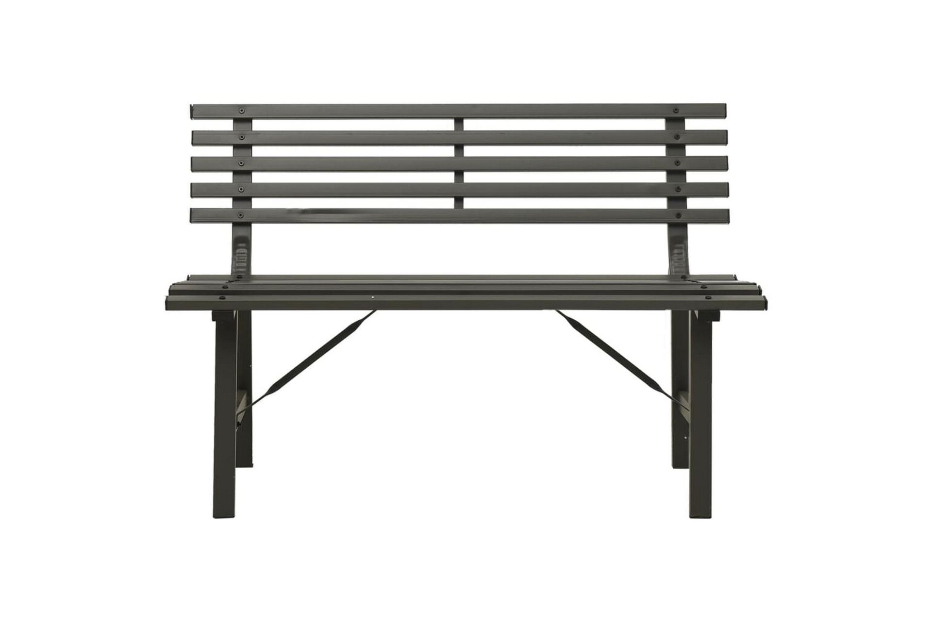 Hagebenk 110 cm stål svart - Svart - Hagemøbler - Utesofa - Benker