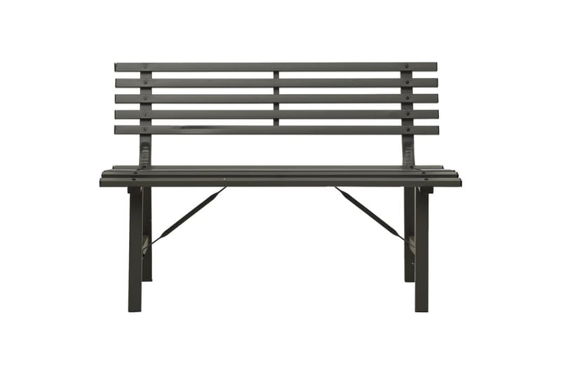 Hagebenk 110 cm stål svart - Svart - Hagemøbler - Utesofa - Benker