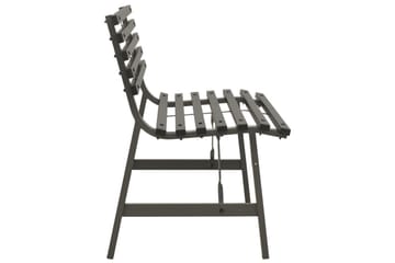 Hagebenk 110 cm stål svart - Svart - Hagemøbler - Utesofa - Benker
