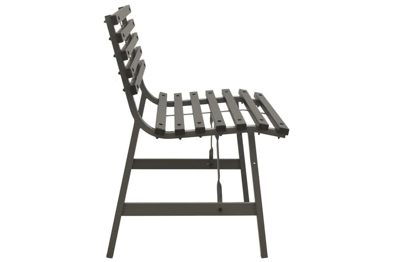 Hagebenk 110 cm stål svart - Svart - Hagemøbler - Utesofa - Benker
