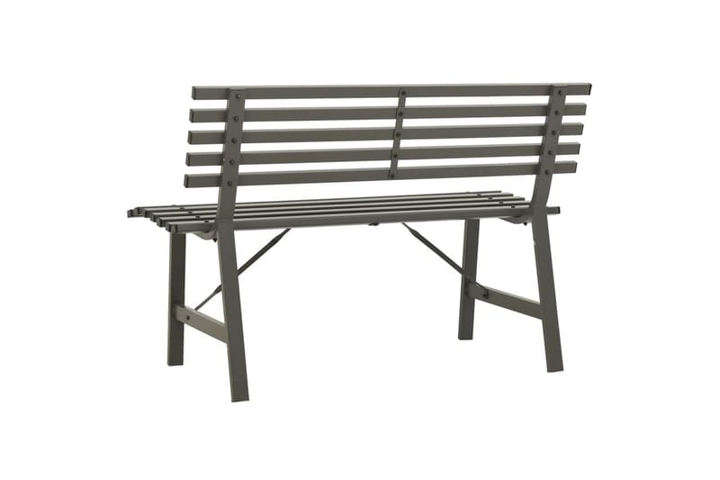Hagebenk 110 cm stål svart - Svart - Hagemøbler - Utesofa - Benker