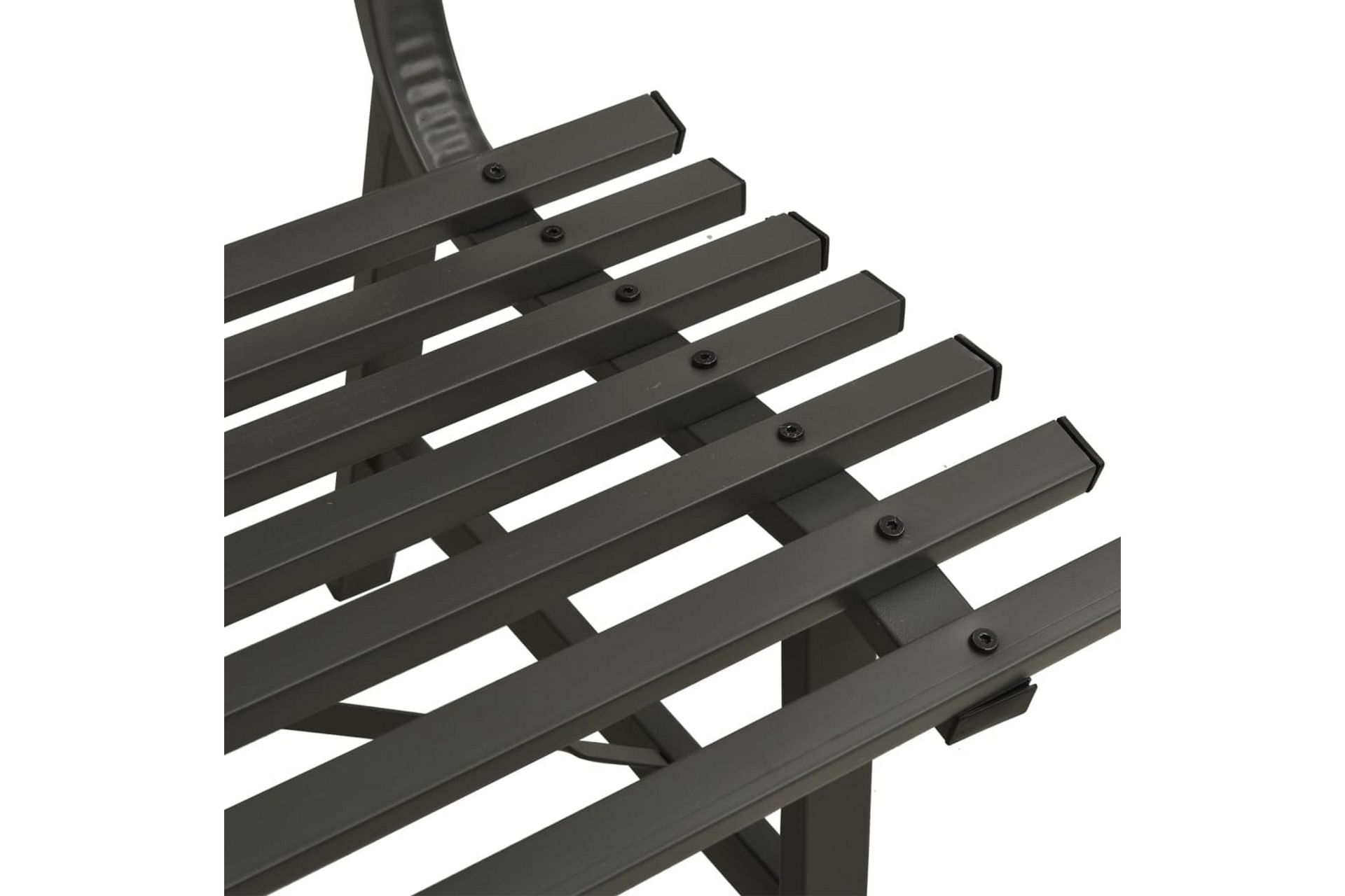 Hagebenk 110 cm stål svart - Svart - Hagemøbler - Utesofa - Benker